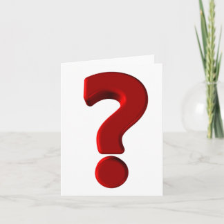 疑問符グリーティングカード カード
