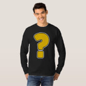 疑問符スローガンの衣装 Tシャツ (正面フル)