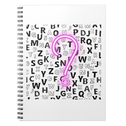 疑問符ノート ノートブック (正面)