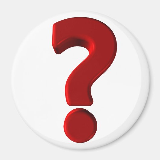 疑問符マグネット マグネット (正面)