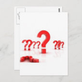 疑問符救済 ポストカード (正面/裏面)