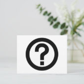 疑問符記号 ポストカード (スタンド正面)