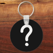 疑問符，おもしろいジョーク，皮肉，家族 キーホルダー (正面)