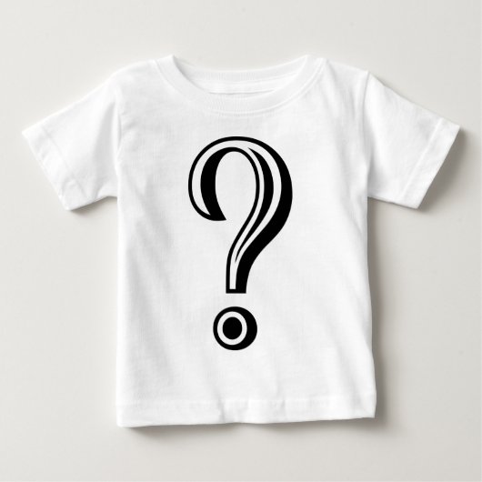 疑問符（のみ） ベビーTシャツ (正面)