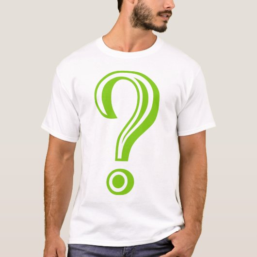 疑問符(のみ) Tシャツ (正面)