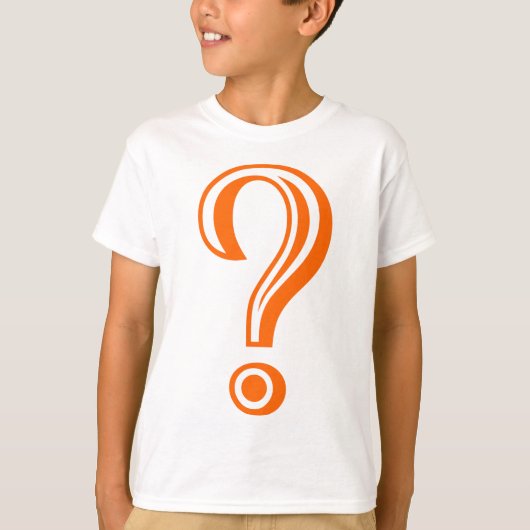 疑問符(のみ) Tシャツ (正面)