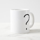 疑問符 ジャンボコーヒーマグカップ (正面右)