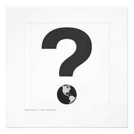 疑問符 フォトプリント