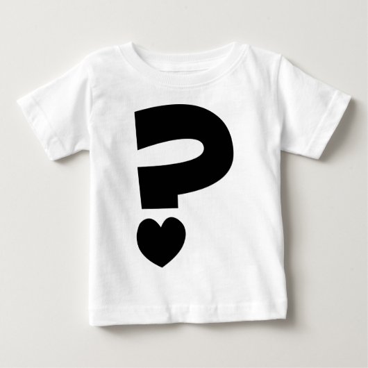 疑問符 ベビーTシャツ (正面)