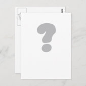 疑問符？ ポストカード (正面/裏面)