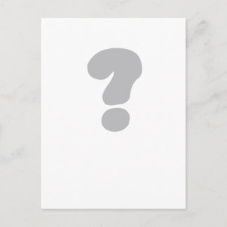 疑問符？ ポストカード