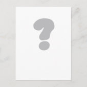 疑問符? ポストカード (正面)