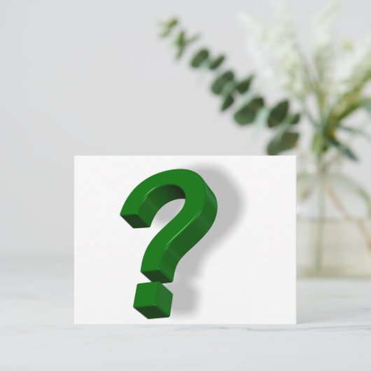 疑問符 ポストカード (スタンド正面)