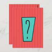 疑問符 ポストカード (正面/裏面)