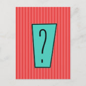 疑問符 ポストカード (正面)