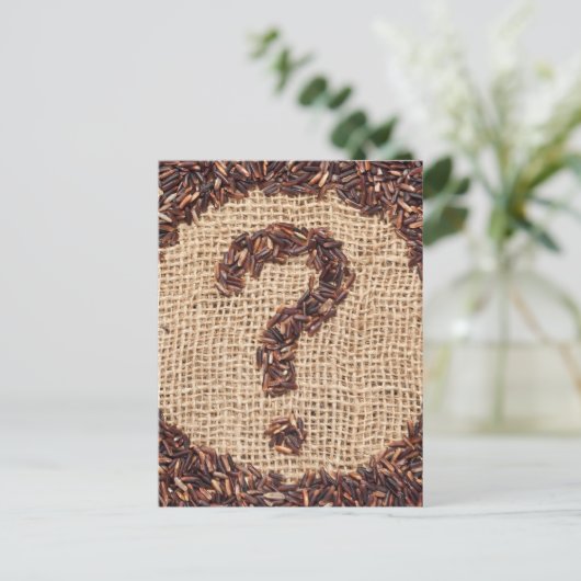 疑問符 ポストカード (スタンド正面)