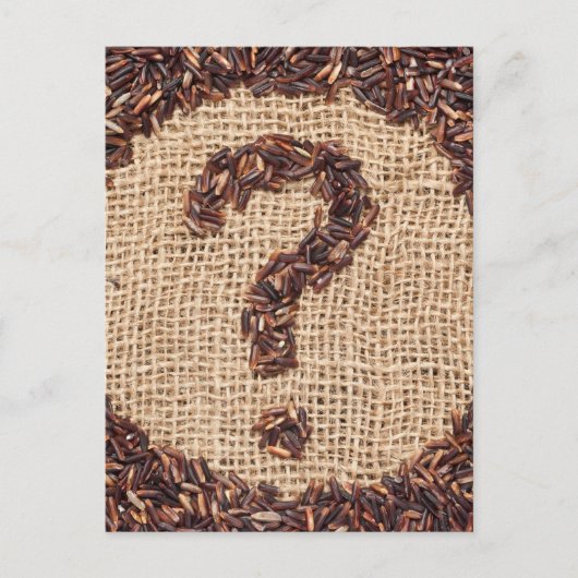 疑問符 ポストカード (正面)