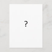 疑問符 ポストカード (正面)