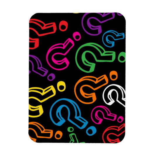 疑問符 マグネット (縦)