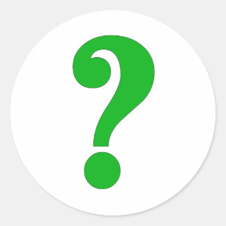 疑問符 ラウンドシール