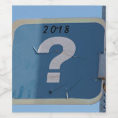 疑問符 ワインラベル (シングルラベル)