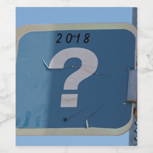 疑問符 ワインラベル (シングルラベル)