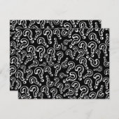 疑問符 招待状 (正面/裏面)