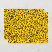 疑問符 招待状 (正面/裏面)