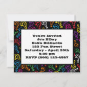 疑問符 招待状 (裏面)