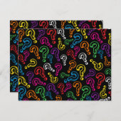 疑問符 招待状 (正面/裏面)