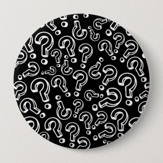 疑問符 缶バッジ (正面)