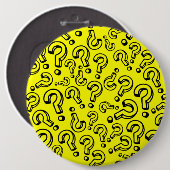 疑問符 缶バッジ (正面&裏面)