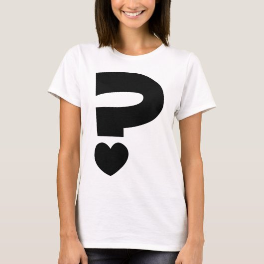 疑問符 Tシャツ (正面)