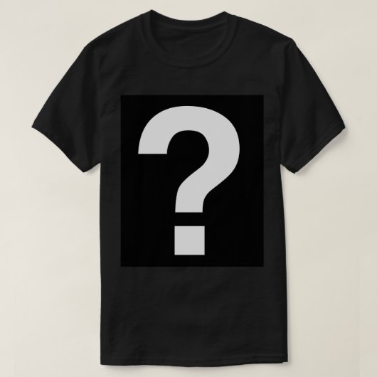 疑問符 Tシャツ (デザイン正面)
