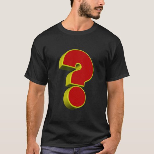 疑問符Tシャツ3D Tシャツ (正面)