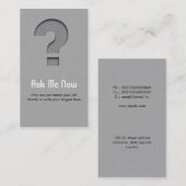 疑門符の名刺 名刺 (正面/裏面)