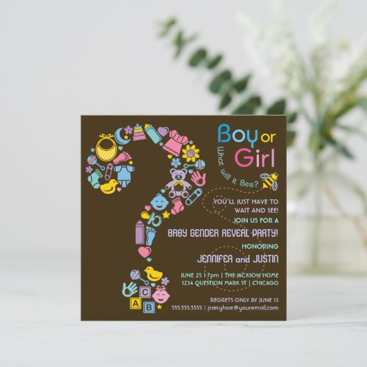 疑門符の性はパーティの招待状を明らかにします 招待状 (スタンド正面)