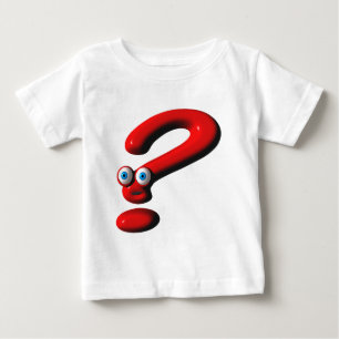 疑門符の顔 ベビーTシャツ