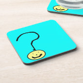 疑門符のemoji、子供によるデジタル芸術:) コースター (左側)