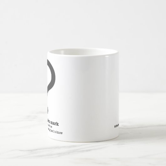 疑門符文法マグのおもしろいなオフィスのコーヒー・マグ コーヒーマグカップ (中央)