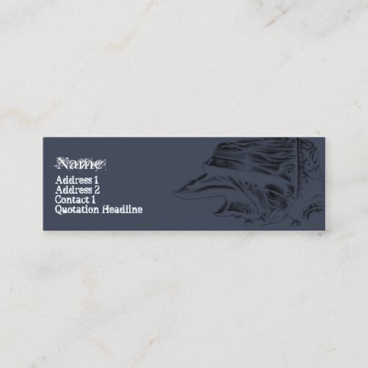 疣 スキニー名刺 (正面)