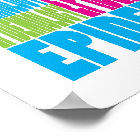 疫学カラフル学 ポスター (角)