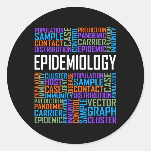 疫学語疫学誇りを持った学者 ラウンドシール (正面)