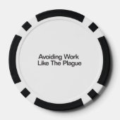 疫病のように仕事を避けること ポーカーチップ (裏面)