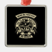 疫病の医者と傷を私に連れてきなさい メタルオーナメント (正面)