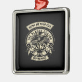 疫病の医者と傷を私に連れてきなさい メタルオーナメント (左)