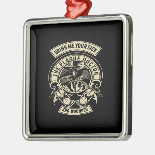 疫病の医者と傷を私に連れてきなさい メタルオーナメント (左)