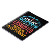 疲れおもしろい果てた医療受付嬢 ノートブック (左側)