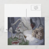 疲れたイースターバニー シーズンポストカード (正面/裏面)