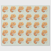 疲れたオレンジ色の猫 ラッピングペーパー (フラット)
